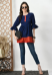 Picture of Alluring Silk Midnight Blue Kurtis & Tunic