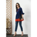 Picture of Alluring Silk Midnight Blue Kurtis & Tunic