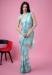 Picture of Magnificent Satin & Silk Light Steel Blue Saree