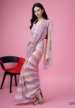 Picture of Grand Satin & Silk Plum Saree