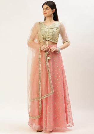 Picture of Georgette Pale Violet Red Readymade Lehenga Choli