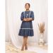 Picture of Fine Cotton Midnight Blue Kurtis & Tunic