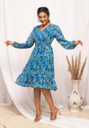 Picture of Grand Cotton Light Sea Green Kurtis & Tunic