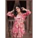 Picture of Rayon & Chiffon Pale Violet Red Readymade Salwar Kameez