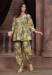 Picture of Rayon & Chiffon Dark Khaki Readymade Salwar Kameez