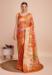 Picture of Wonderful Silk Orange Red Saree