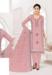 Picture of Bewitching Georgette Pink Straight Cut Salwar Kameez