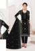 Picture of Sublime Georgette Black Straight Cut Salwar Kameez