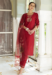 Picture of Cotton & Silk Maroon Readymade Salwar Kameez