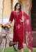 Picture of Cotton & Silk Maroon Readymade Salwar Kameez