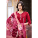 Picture of Cotton & Silk Maroon Readymade Salwar Kameez