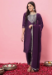 Picture of Alluring Cotton Purple Readymade Salwar Kameez