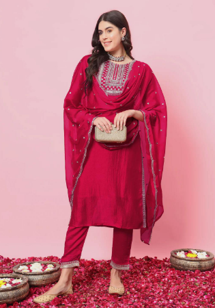 Picture of Sightly Cotton Light Coral Readymade Salwar Kameez