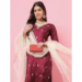 Picture of Delightful Cotton Brown Readymade Salwar Kameez