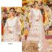 Picture of Well Formed Organza Tan Straight Cut Salwar Kameez