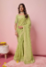 Picture of Wonderful Georgette & Silk & Organza Dark Khaki Saree