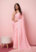 Picture of Sublime Georgette & Silk & Organza Dark Salmon Saree