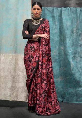 Picture of Beauteous Crepe Black Saree