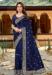 Picture of Appealing Georgette Navy Blue Saree