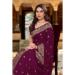 Picture of Resplendent Georgette Brown Saree