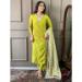 Picture of Shapely Chiffon Yellow Green Readymade Salwar Kameez