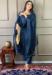 Picture of Chiffon Dark Slate Blue Readymade Salwar Kameez