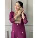 Picture of Gorgeous Chiffon Plum Readymade Salwar Kameez