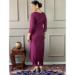 Picture of Gorgeous Chiffon Plum Readymade Salwar Kameez