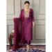 Picture of Gorgeous Chiffon Plum Readymade Salwar Kameez