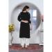 Picture of Ravishing Rayon Black Kurtis & Tunic