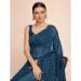 Picture of Delightful Cotton Midnight Blue Saree