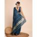 Picture of Delightful Cotton Midnight Blue Saree