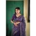 Picture of Statuesque Silk Dark Slate Blue Saree