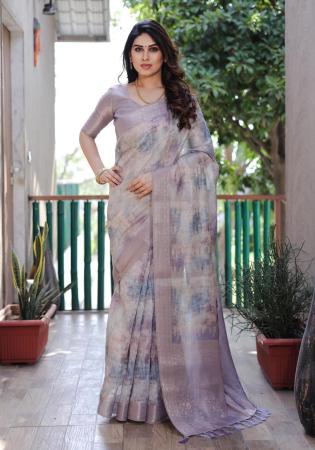 Picture of Fine Silk Plum Saree