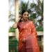 Picture of Delightful Silk Coral Saree