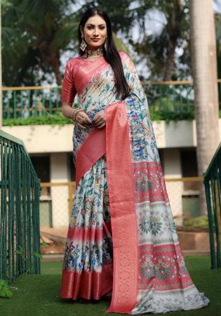 Picture of Appealing Silk Azure Saree