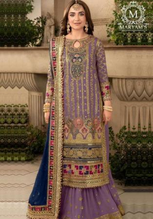 Picture of Georgette Dim Gray Straight Cut Salwar Kameez