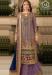 Picture of Georgette Dim Gray Straight Cut Salwar Kameez