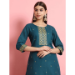 Picture of Cotton & Silk Dark Slate Grey Readymade Salwar Kameez