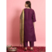 Picture of Cotton & Silk Dark Magenta Readymade Salwar Kameez