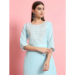 Picture of Cotton & Silk Powder Blue Readymade Salwar Kameez