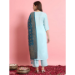 Picture of Cotton & Silk Powder Blue Readymade Salwar Kameez