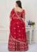 Picture of Georgette & Net Indian Red Readymade Lehenga Choli
