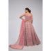 Picture of Superb Net Rosy Brown Lehenga Choli