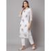 Picture of Lovely Georgette White Kurtis & Tunic