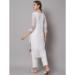 Picture of Lovely Georgette White Kurtis & Tunic