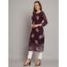 Picture of Alluring Georgette Dark Olive Green Kurtis & Tunic