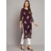 Picture of Alluring Georgette Dark Olive Green Kurtis & Tunic