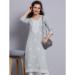 Picture of Excellent Rayon Light Slate Grey Kurtis & Tunic