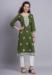 Picture of Well Formed Rayon Dark Olive Green Kurtis & Tunic